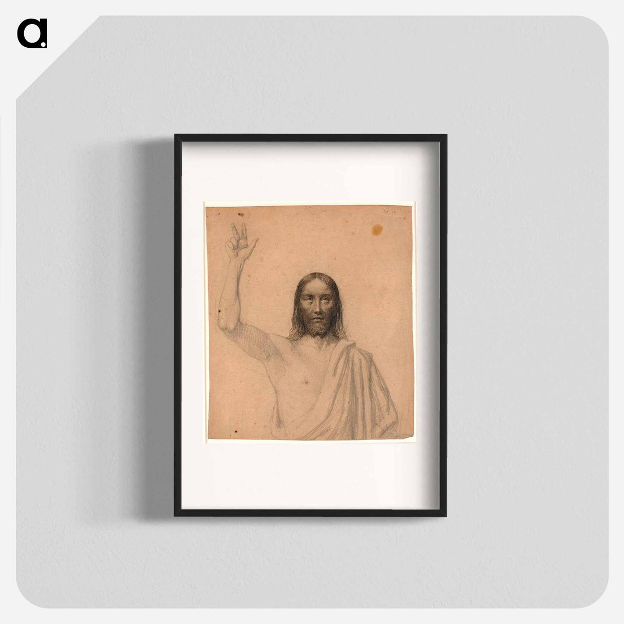 アートポスター-Blessed Christ - ヴィルヘルム マーストランド Poster.