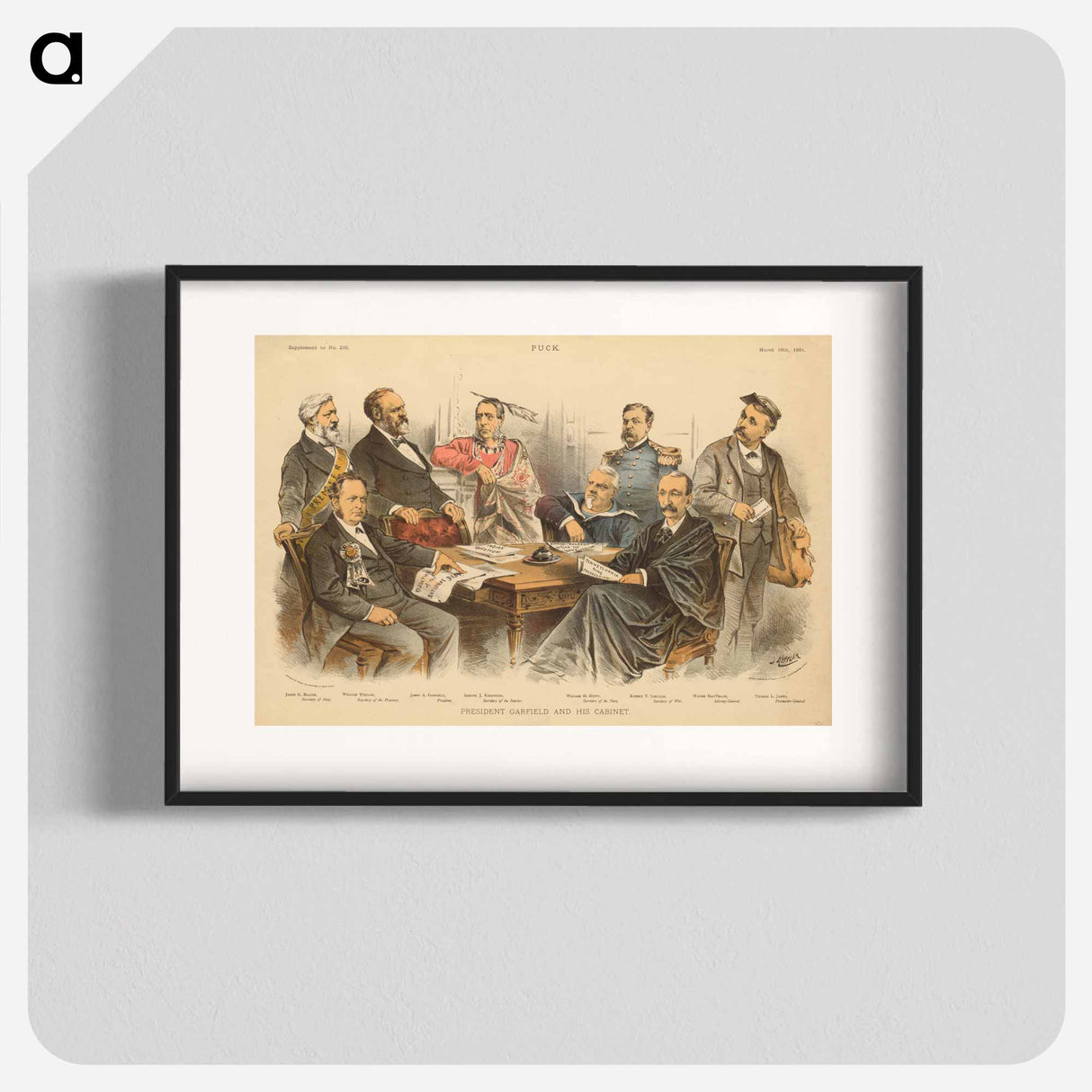 Garfield and Cabinet - ウィリアム ヘンリー ハント Poster.