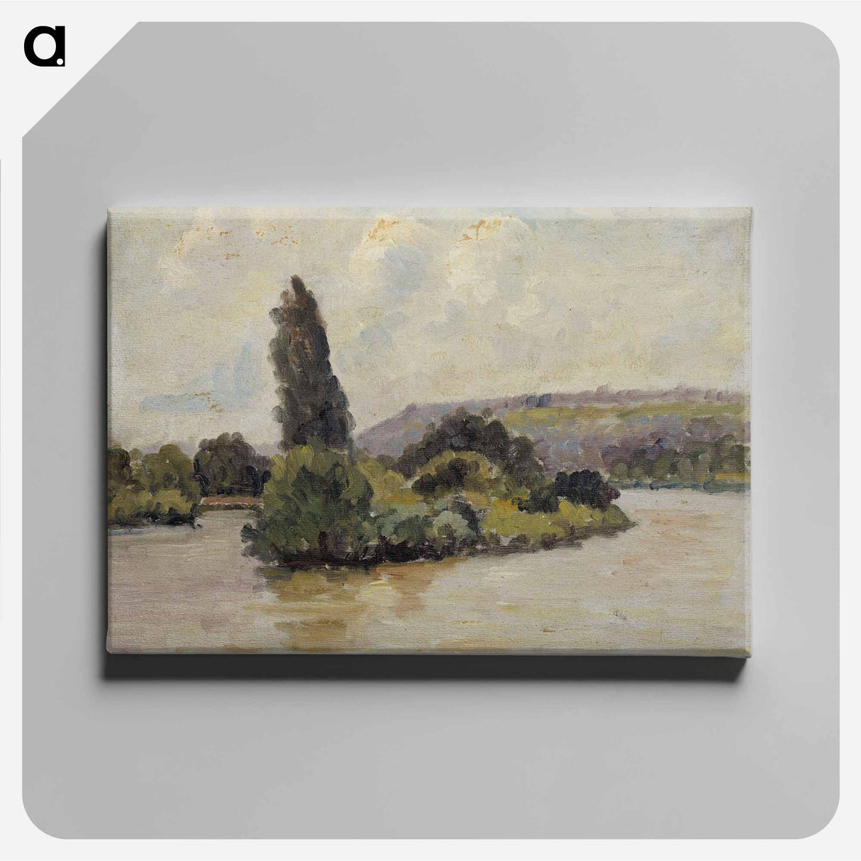 Seine - アルフレッド ウィリアム フィンチ Canvas.