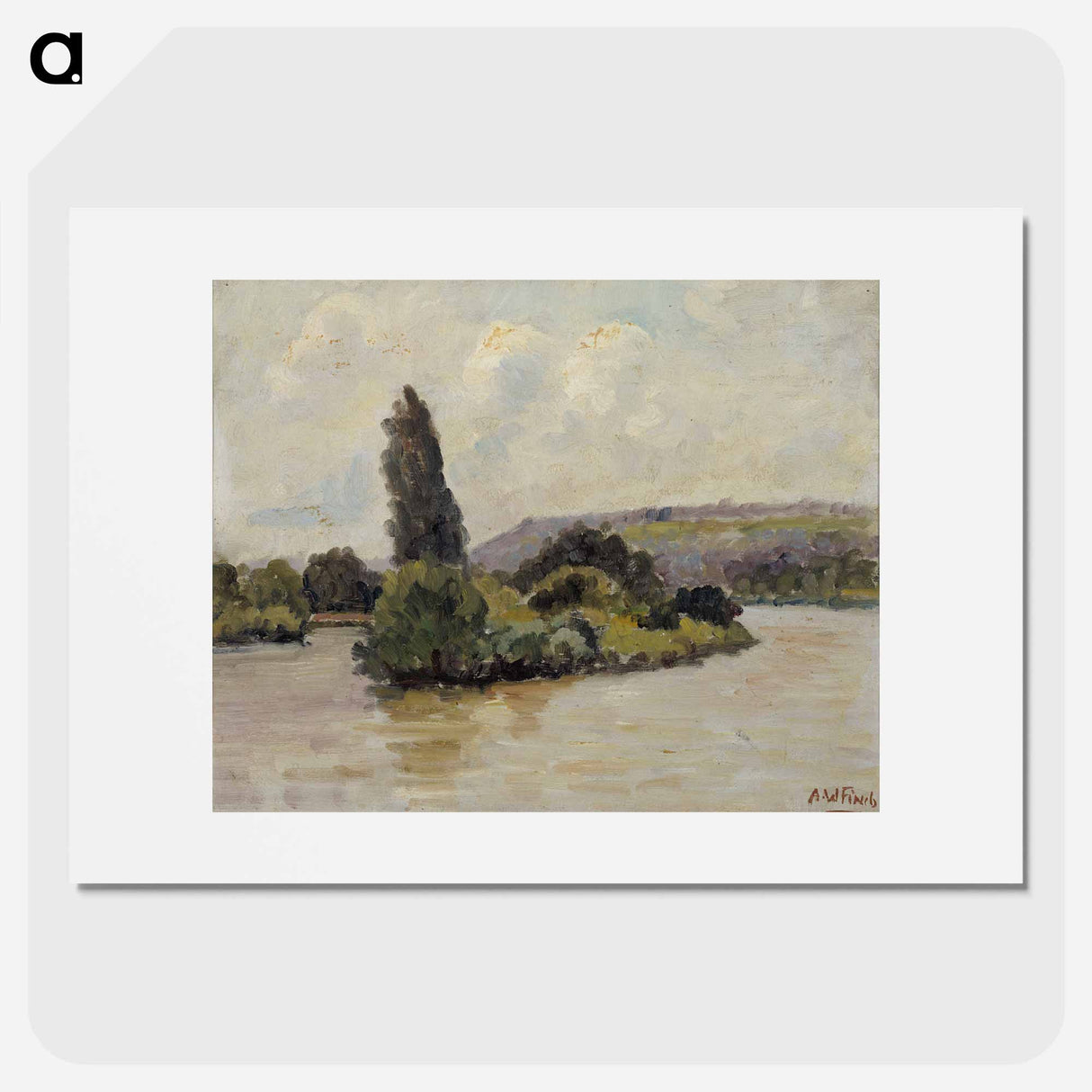Seine - アルフレッド ウィリアム フィンチ Poster.