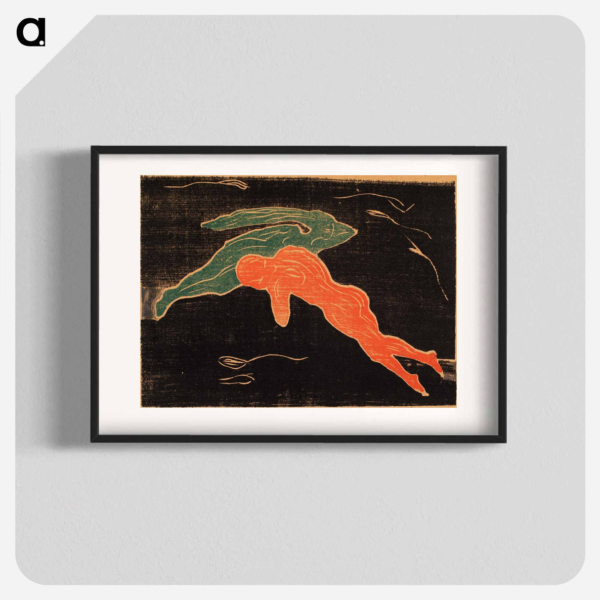 Encounter in Space - エドヴァルド ムンク Poster.