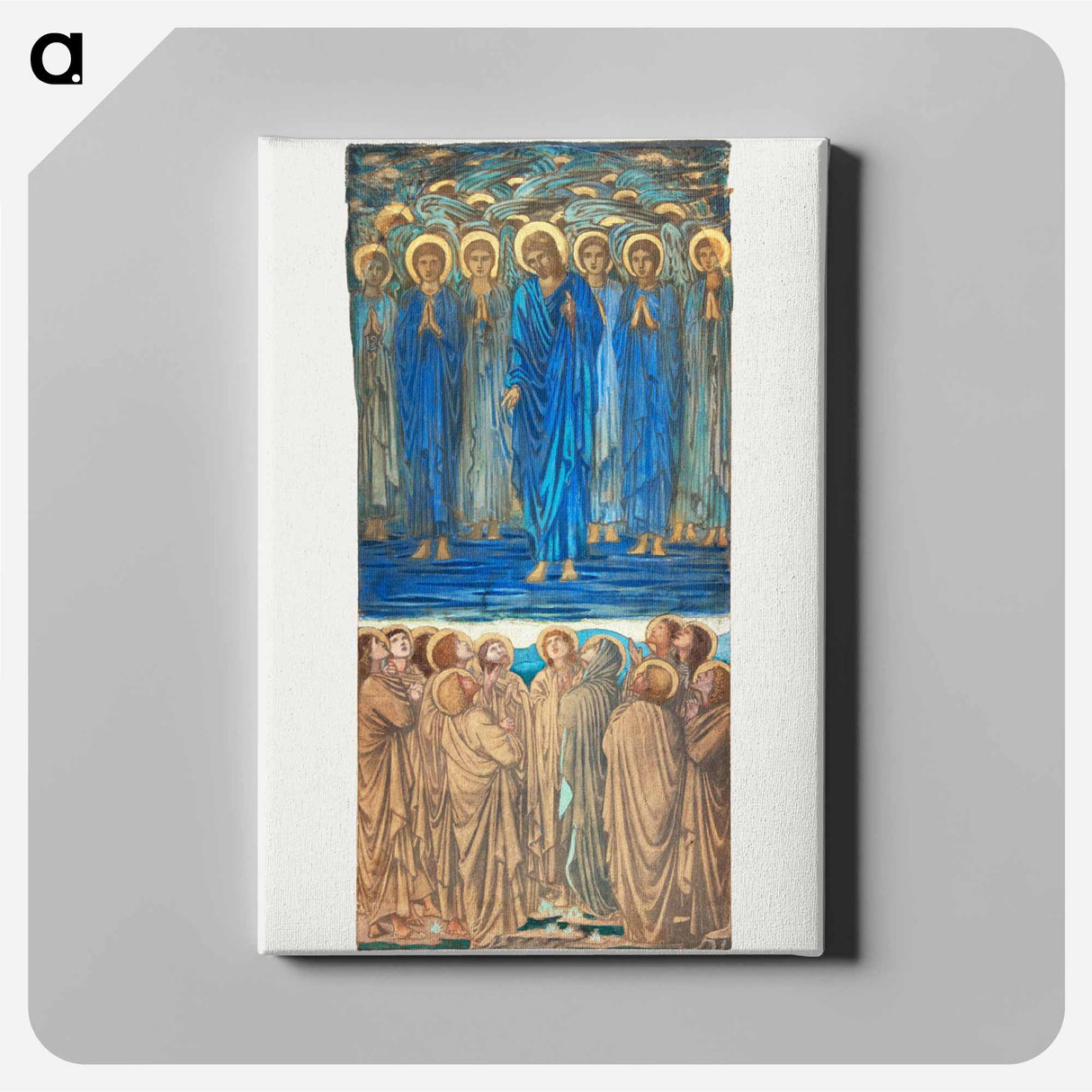 Ascension of Christ (Acts I, 1–9): Study for stained-glass window - エドワード バーン ジョーンズ Canvas.