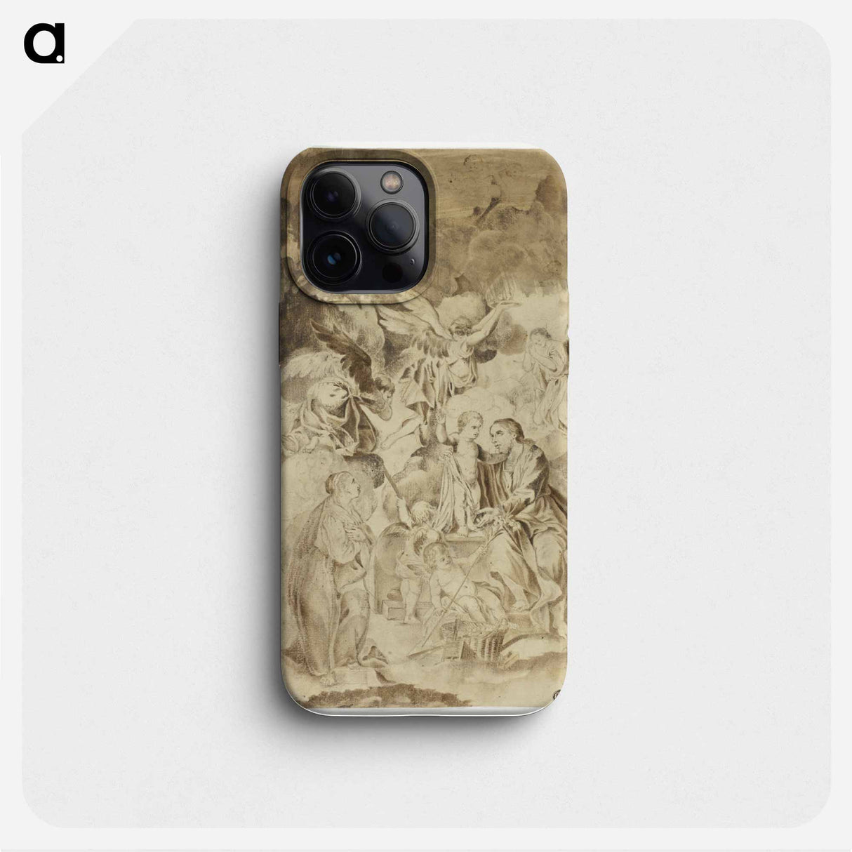 Female Saint Beholding Vision of Christ Child and Saint Joseph - エル グレコ Phone Case.