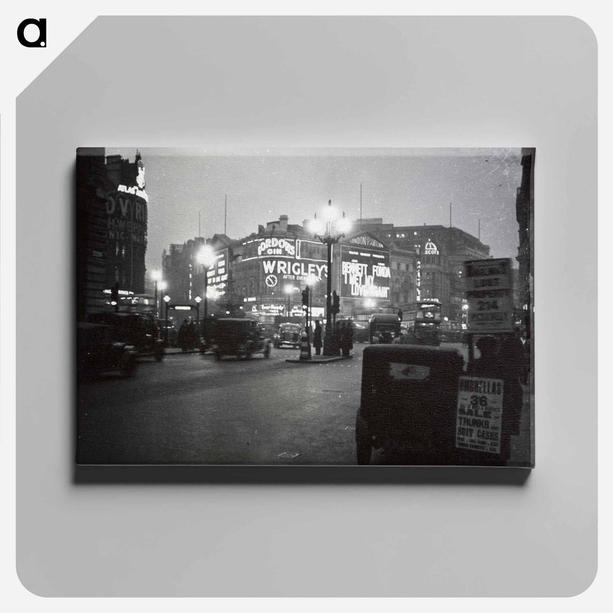 London at night - エリック リー ジョンソン Canvas.