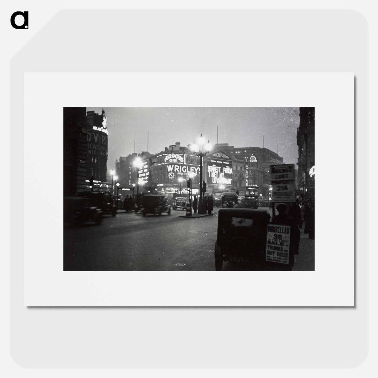 London at night - エリック リー ジョンソン Poster.