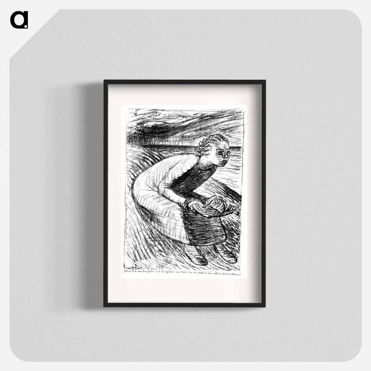 To whom time is an eternity - エルンスト ハインリヒ バルラッハ Poster.