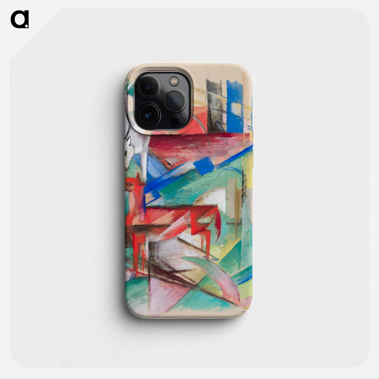 Landscape with Animals - Franz Marc Phone Case.