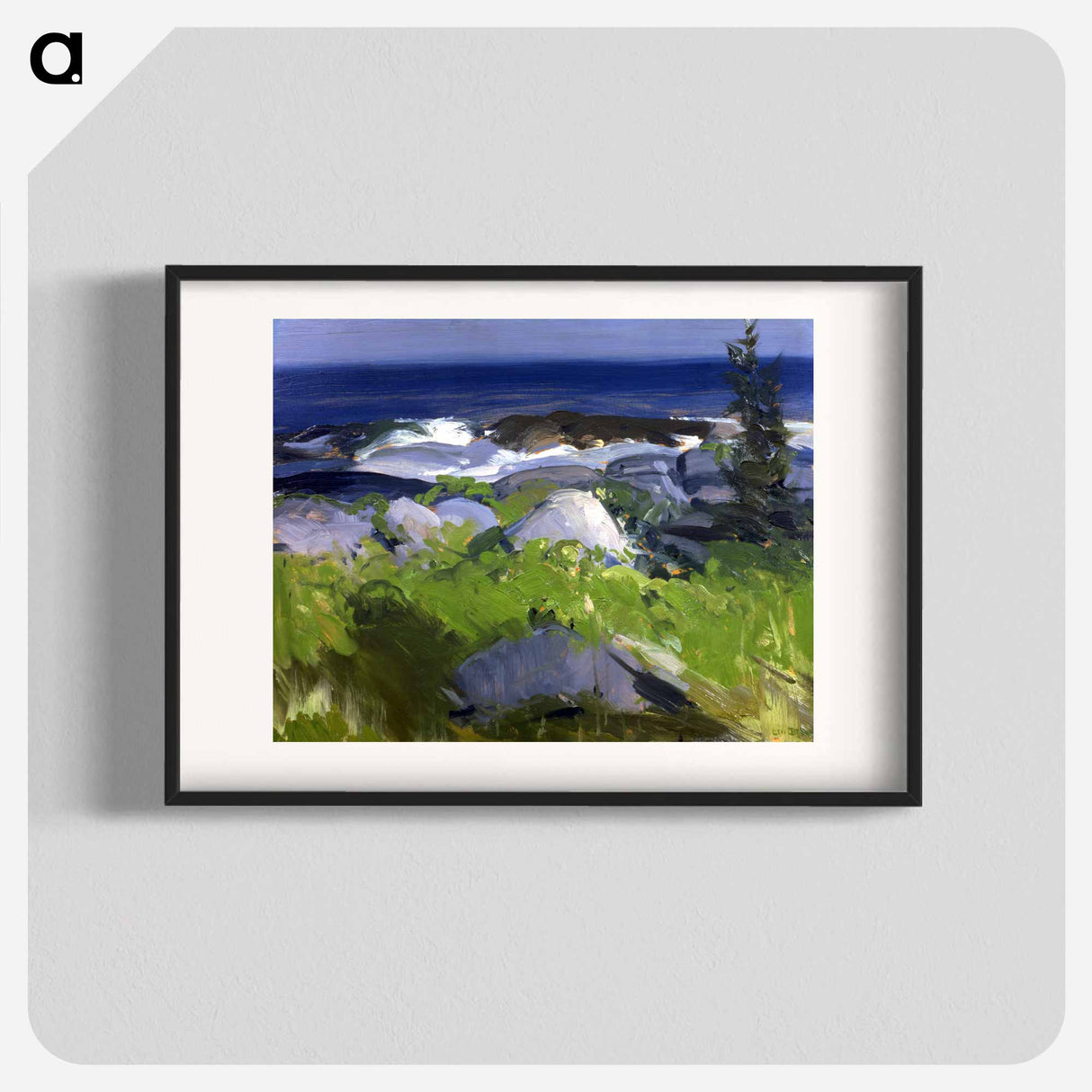 Vine Clad Shore, Monhegan Island - ジョージ ベローズ Poster.