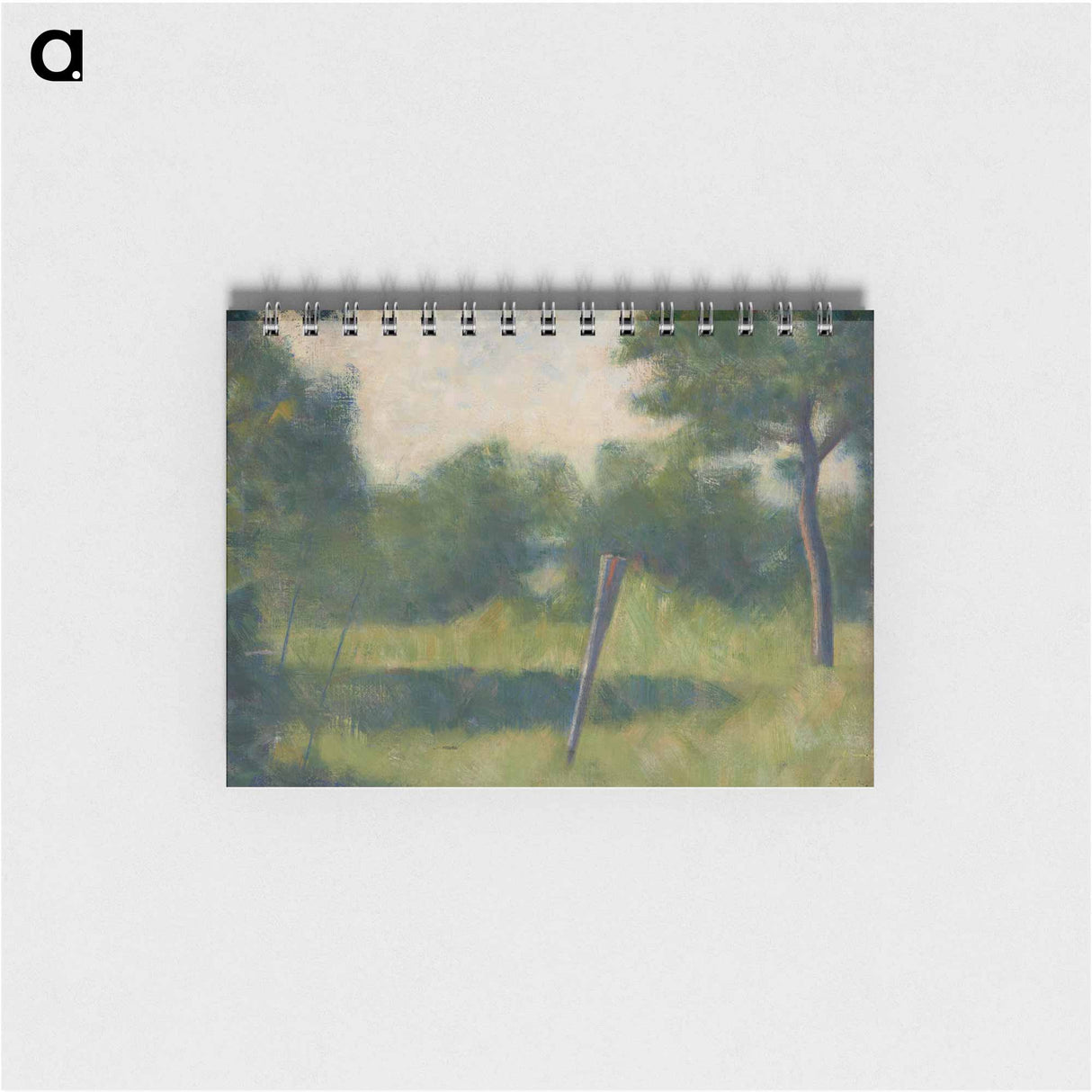 Paysage au piquet - ジョルジュ スーラ Memo.