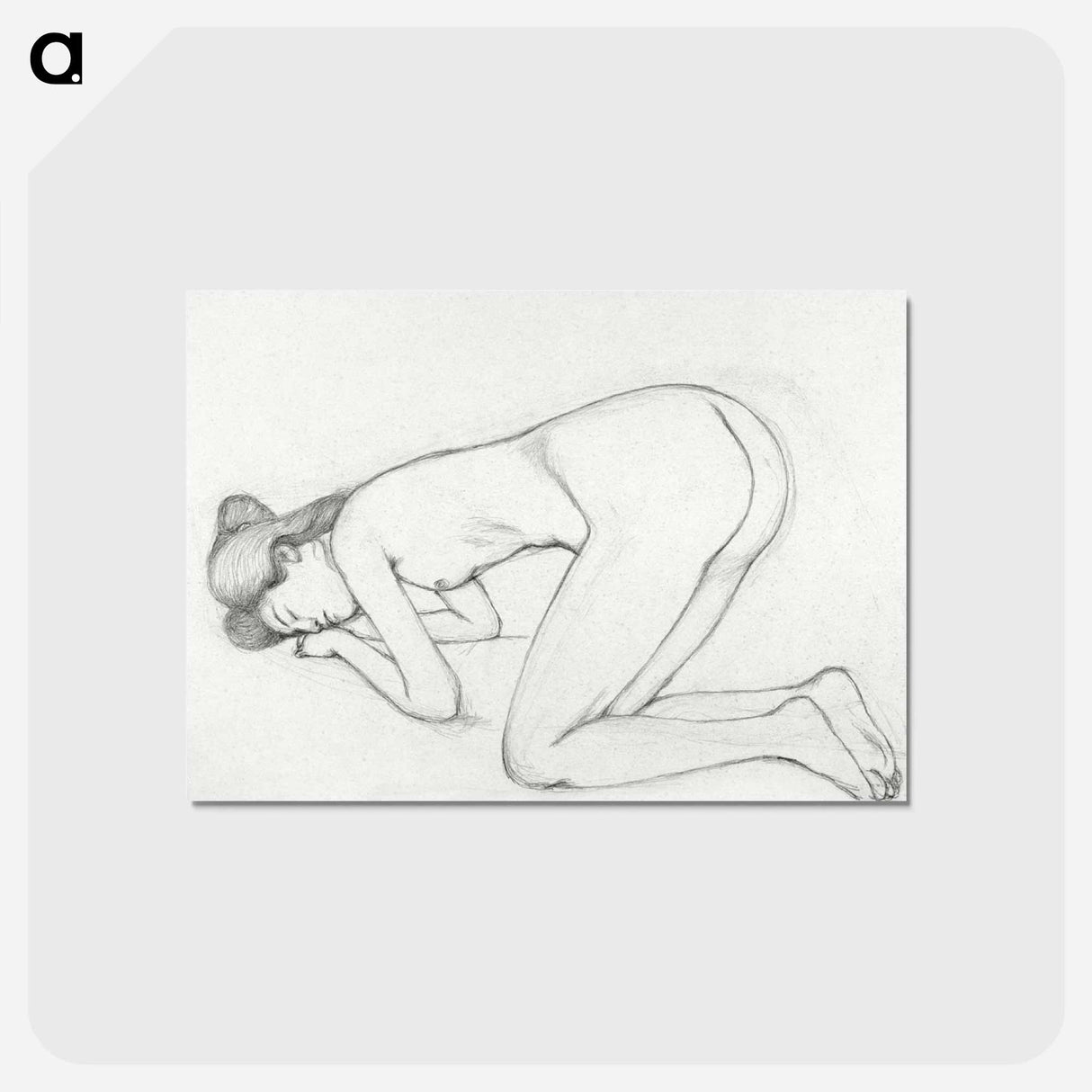 アートポストカード-Studies of Crouching Nude
- 橋口 五葉 Postcard.