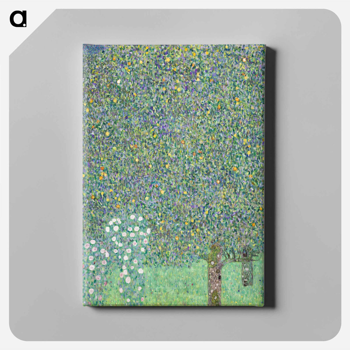 アートパネル-Rosebushes under the Trees - グスタフ クリムト Canvas.