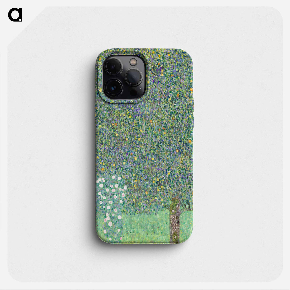 Rosebushes under the Trees - Gustav Klimt Phone Case.