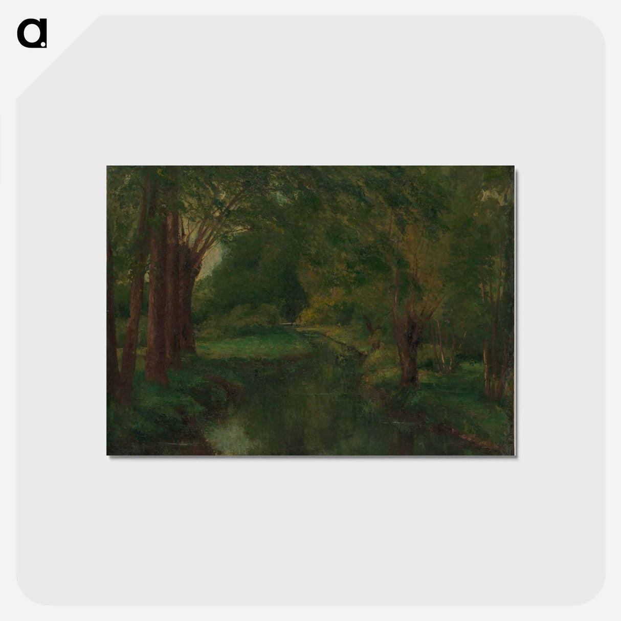 アートポストカード-グリーン - ギュスターヴ クールベ Postcard.