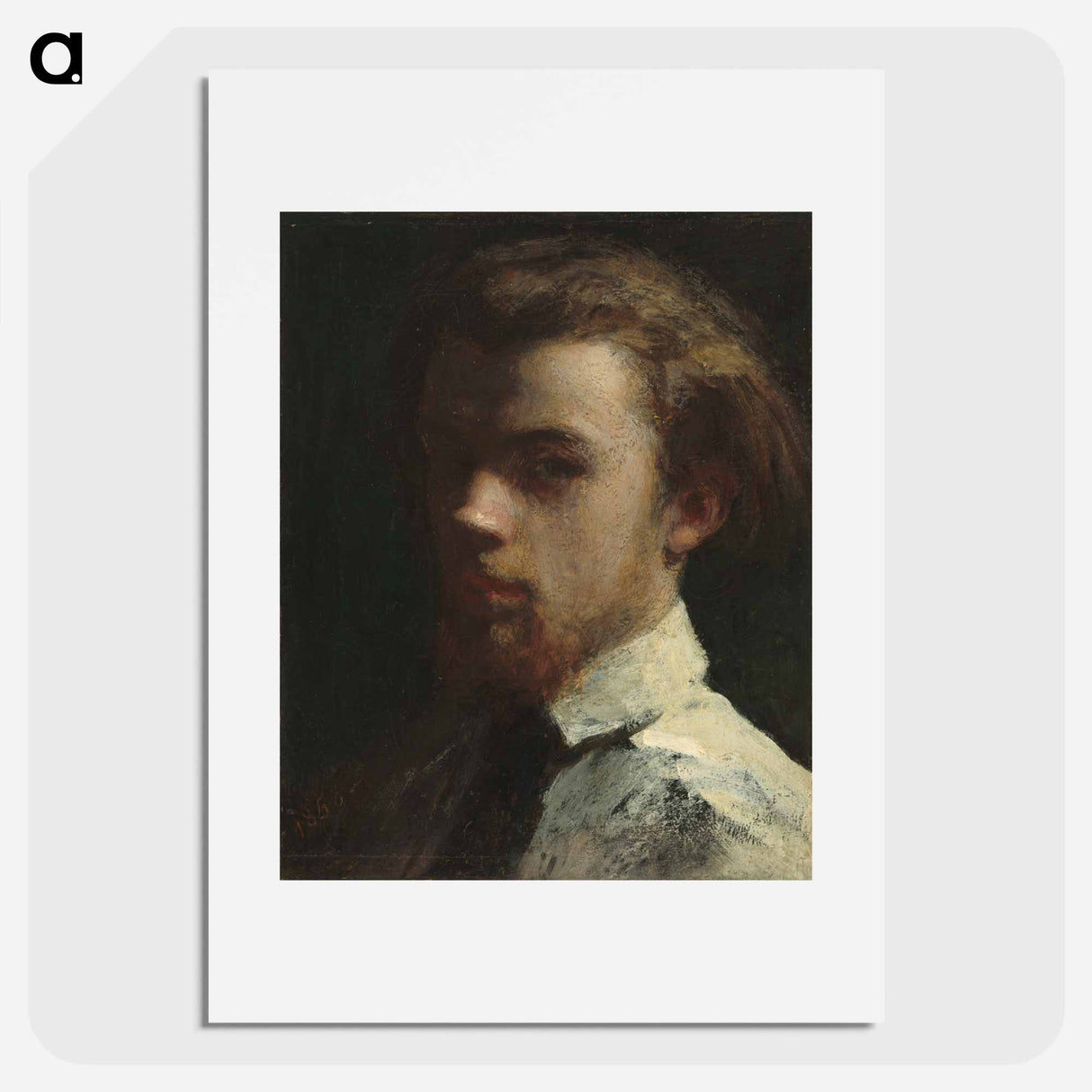 Self-Portrait - アンリ ファンタン ラトゥール Poster.