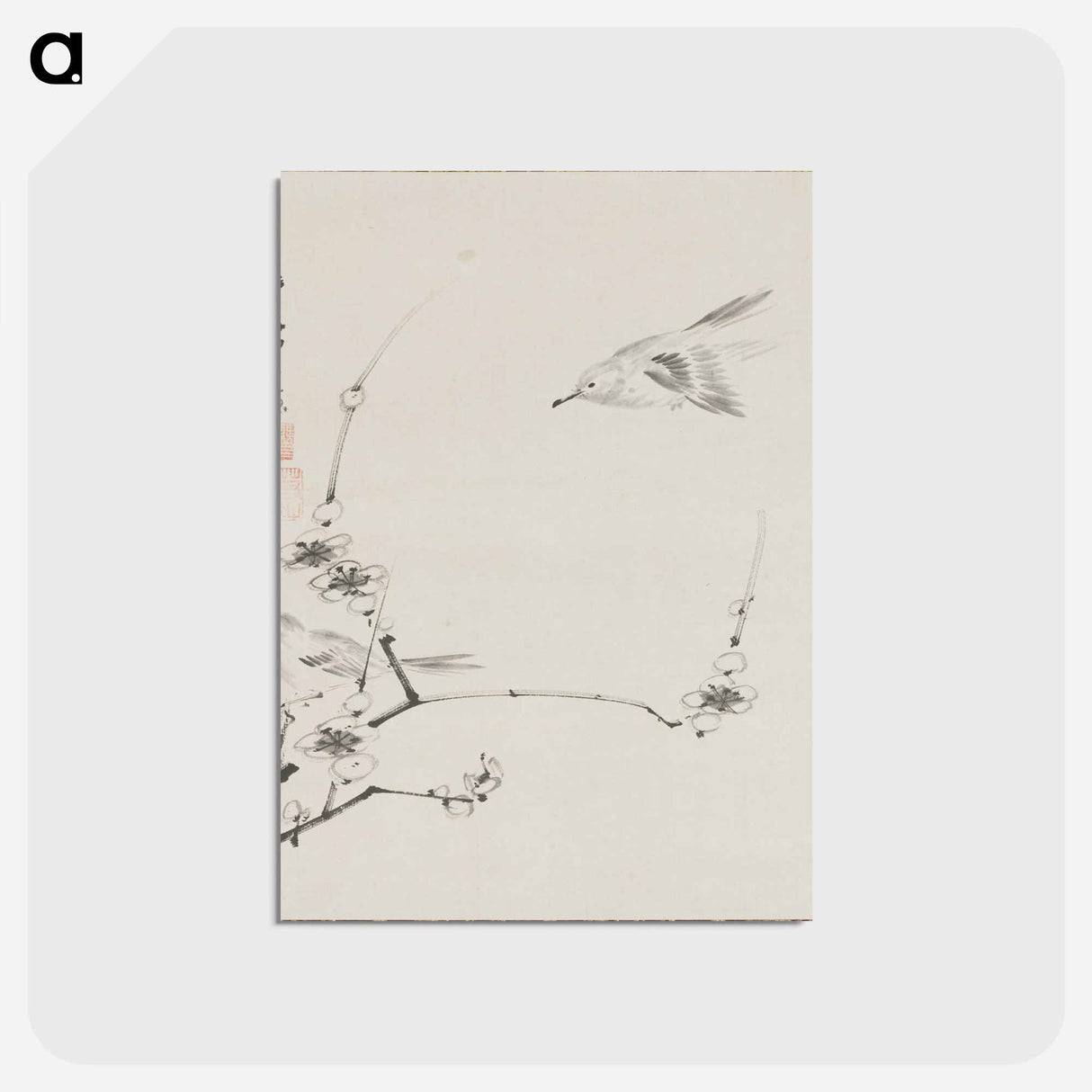 アートポストカード-Birds on a Plum Tree
- 伊藤若冲 Postcard.