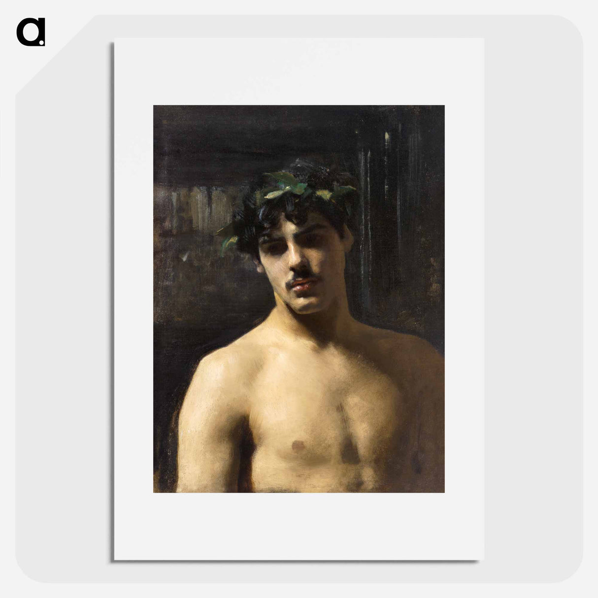 Man Wearing Laurels - John Singer Sargent Poster.