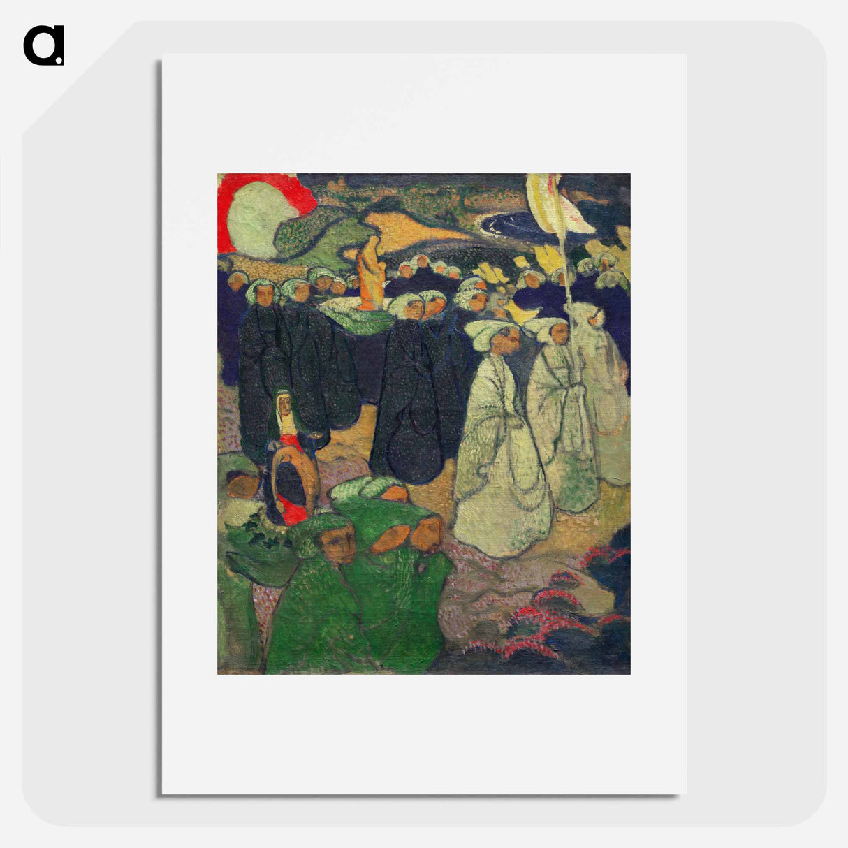 Procession on Pardon at Perros–Guirec - Maurice Denis Poster.