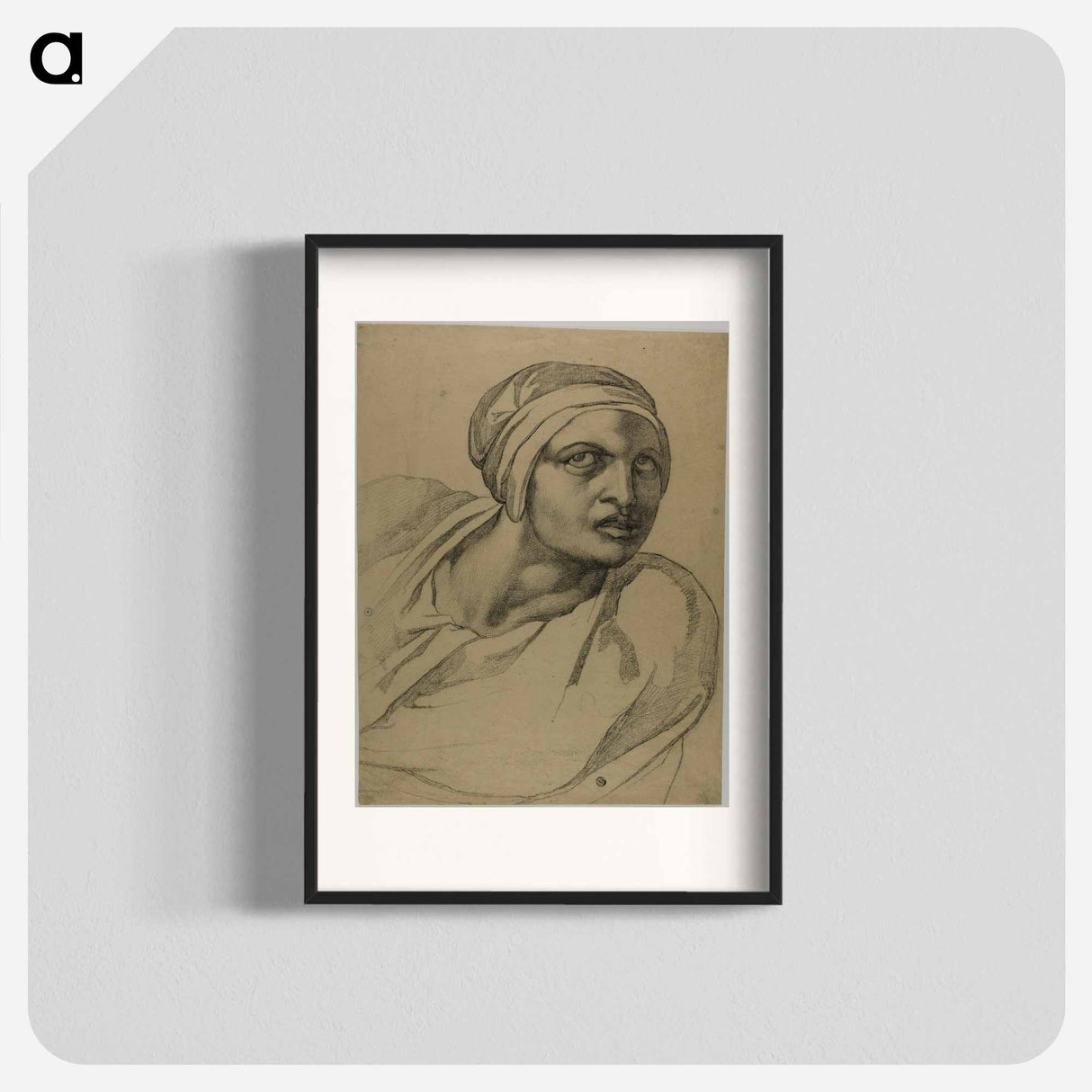 Half-Length Figure - Michelangelo Buonarroti Poster.