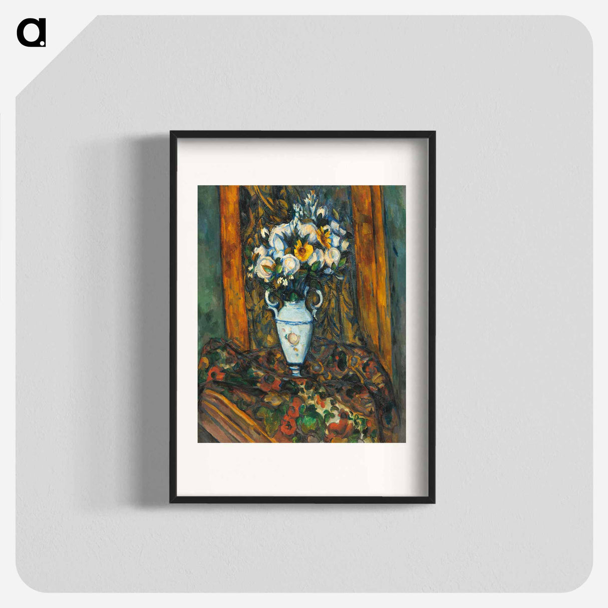 Vase of Flowers - Paul Cezanne Poster.