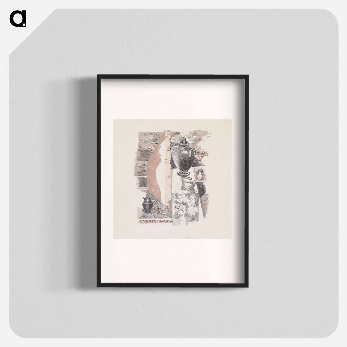 Design for Urne Buriall–Water Hath Proved the Smartest Grave - ポール ナッシュ Poster.