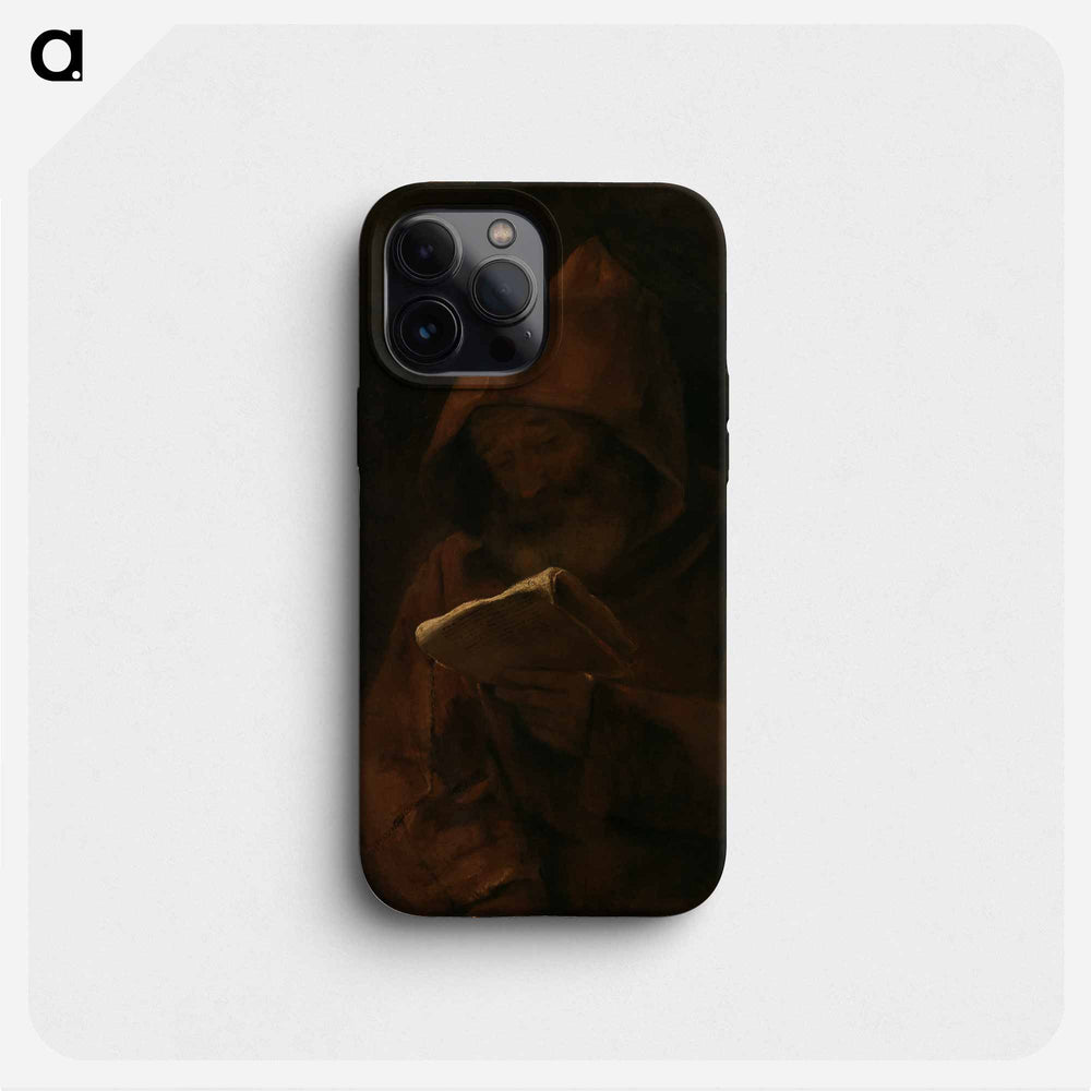 Monk reading - レンブラント ファン レイン Phone Case.