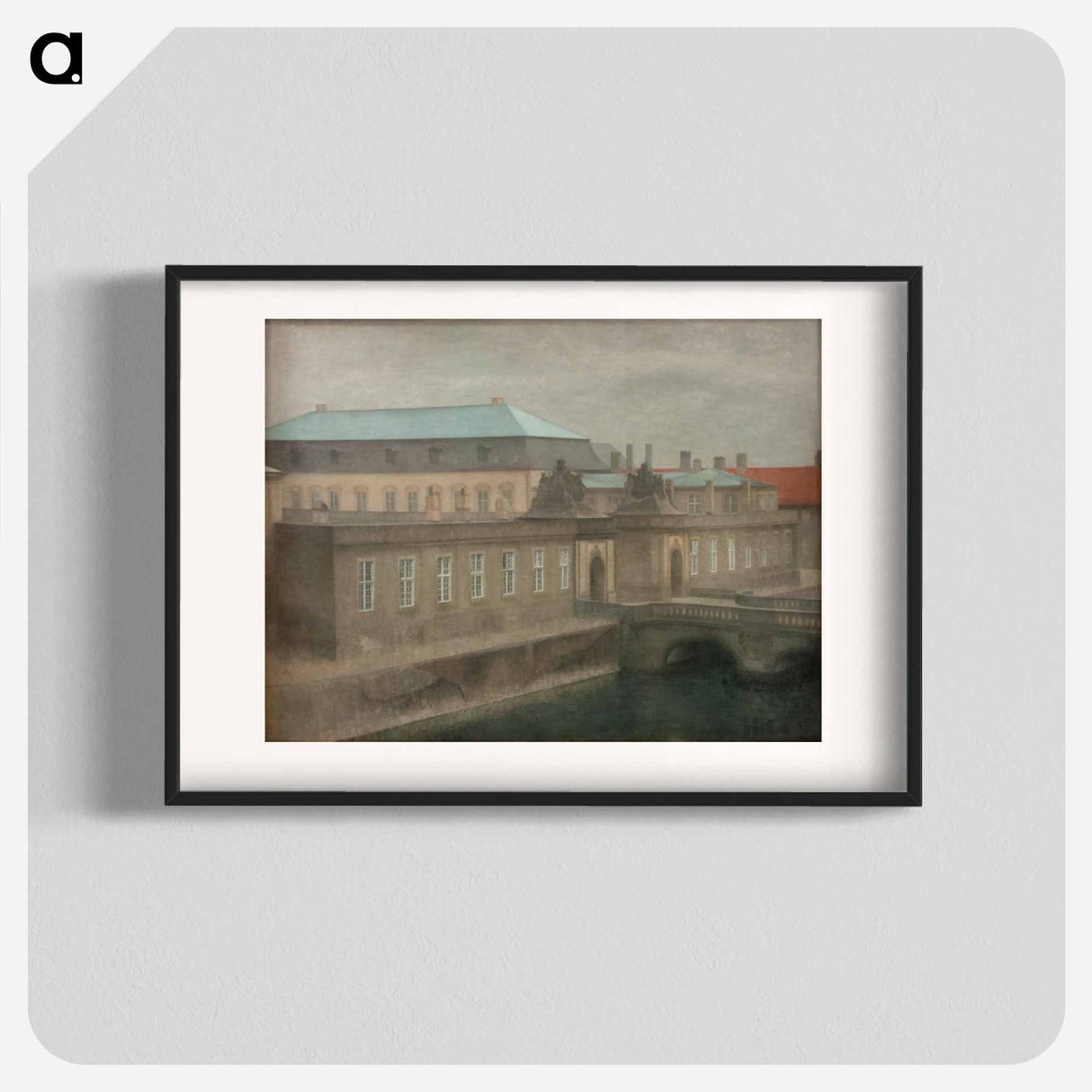 View of Christiansborg Palace - Vilhelm Hammershøi Poster.