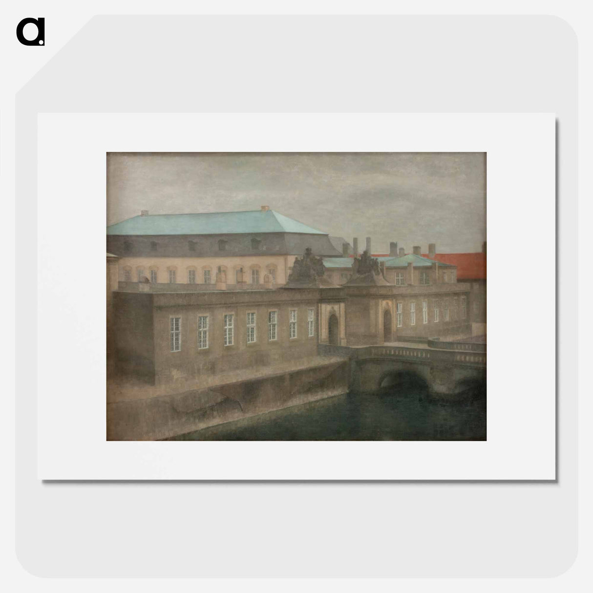 View of Christiansborg Palace - Vilhelm Hammershøi Poster.