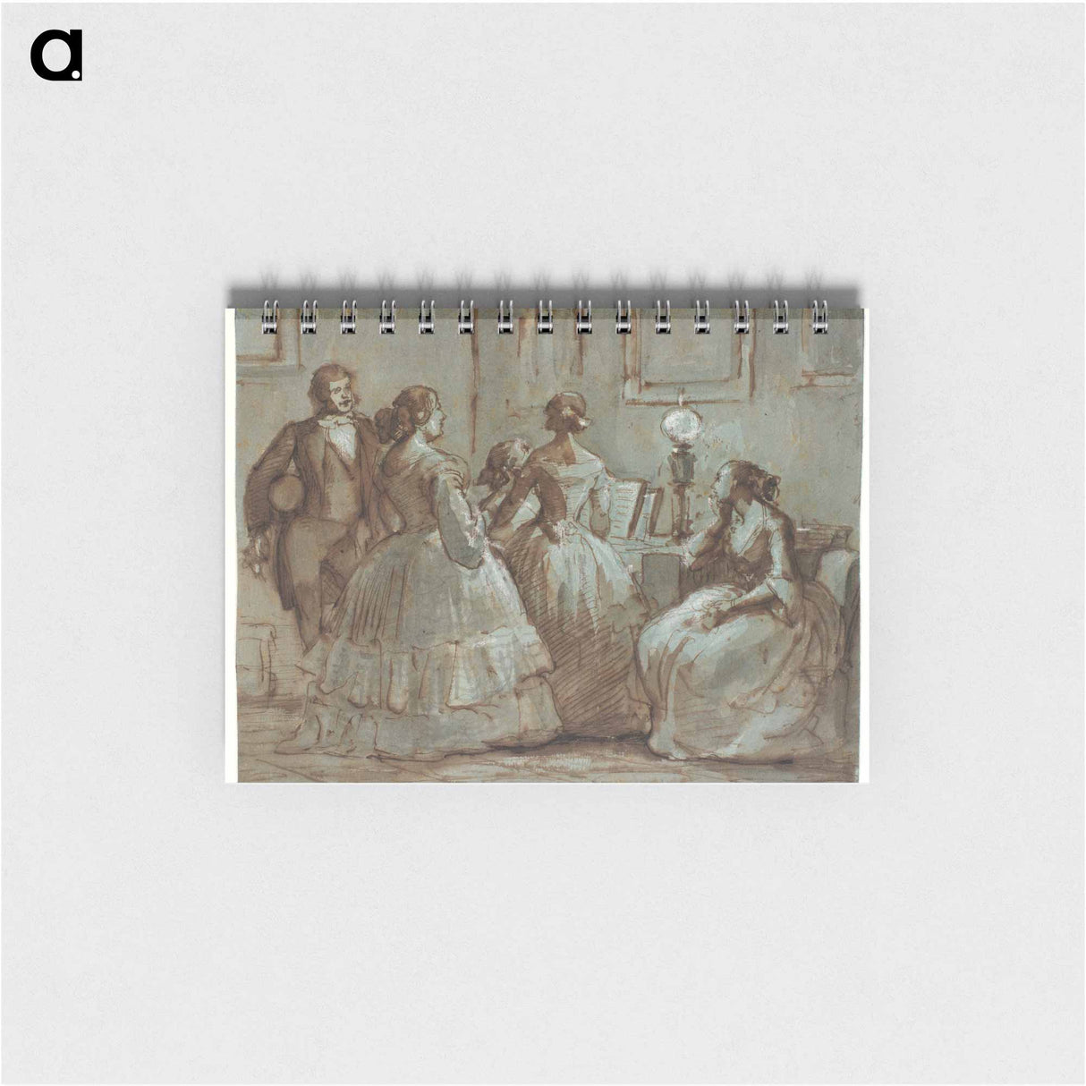 Copenhagen social scene that plays music by Wilhelm Marstrand - ヴィルヘルム マーストランド Memo.