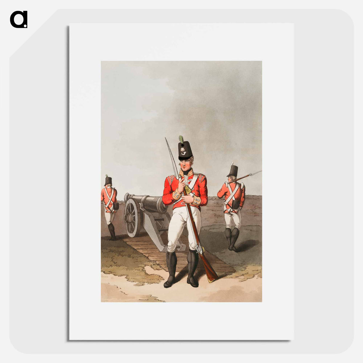 Illustration of East York militia - 19世紀のヨークシャー Poster.