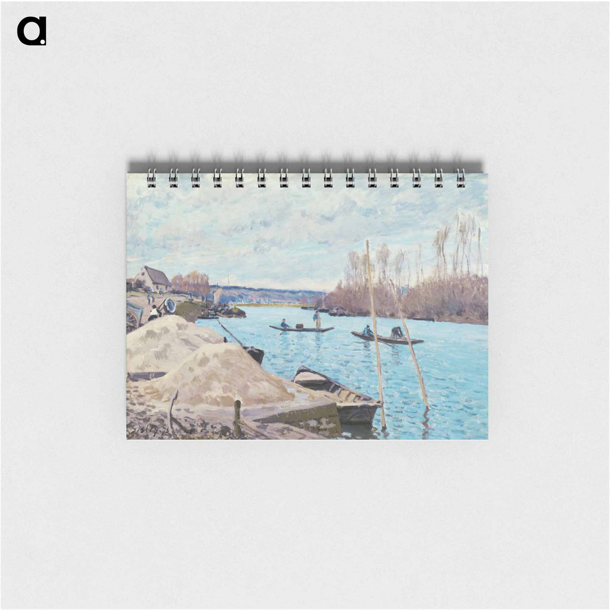 The Seine at Port-Marly, Piles of Sand - アルフレッド シスレー Memo.
