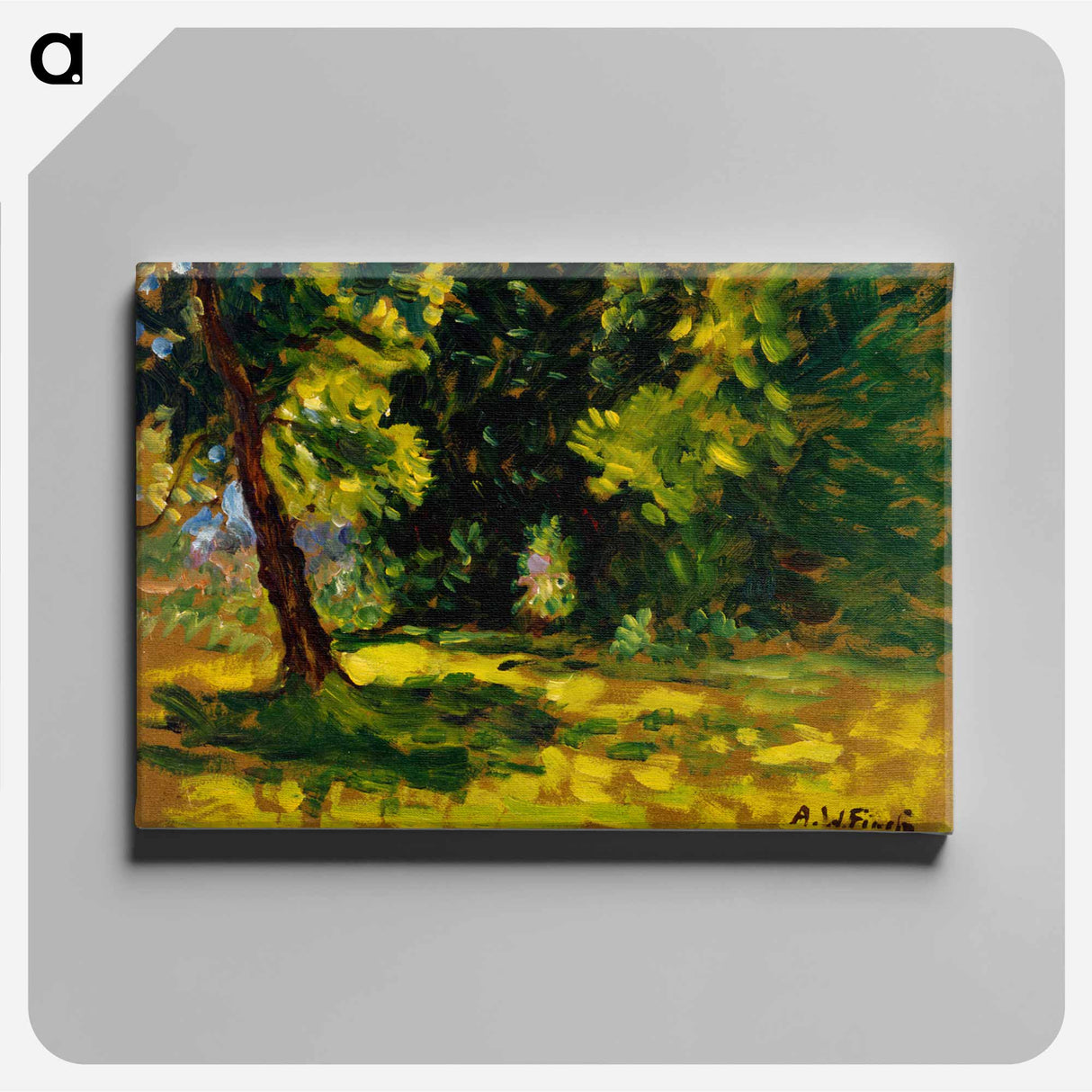 Bushes - アルフレッド ウィリアム フィンチ Canvas.