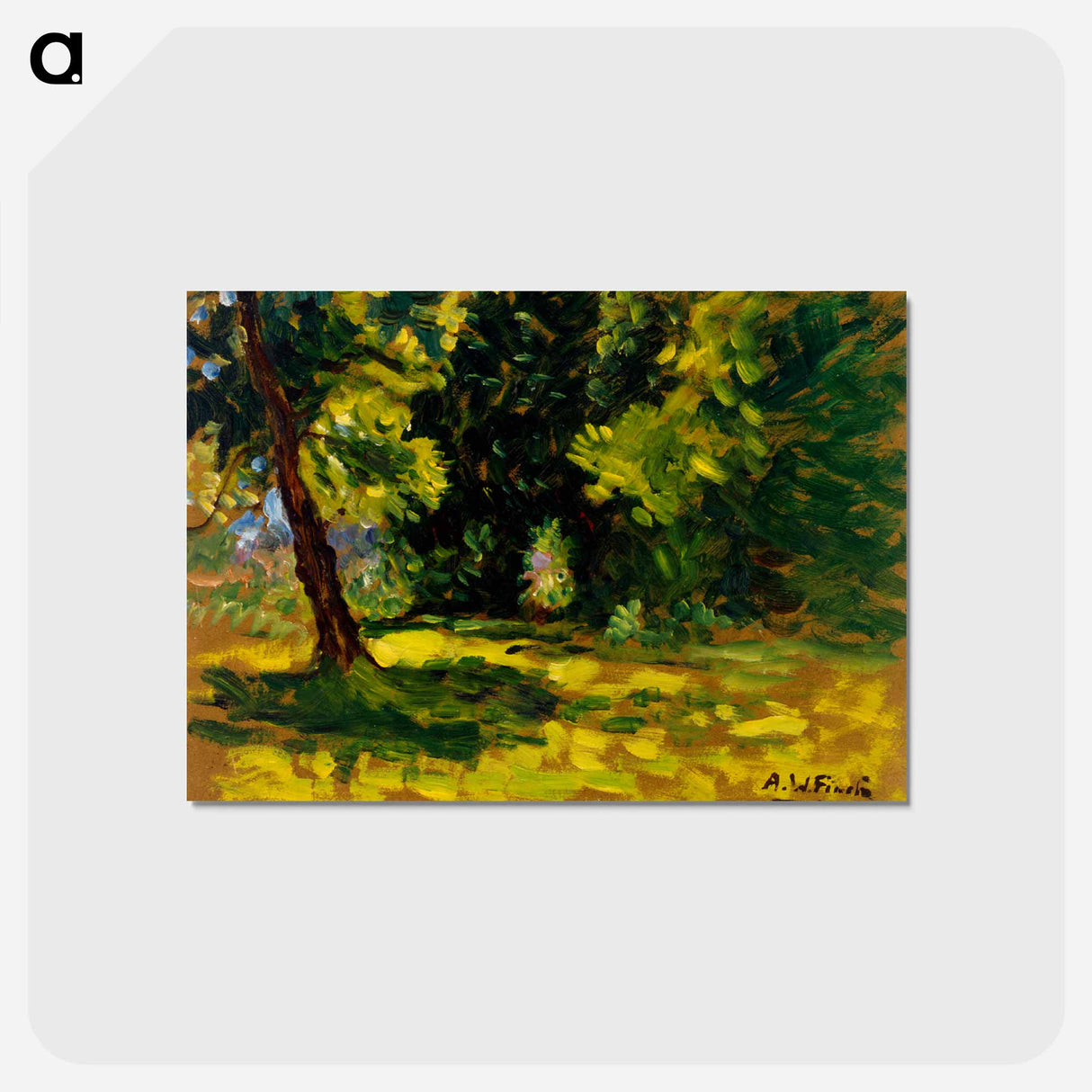 Bushes - アルフレッド ウィリアム フィンチ Postcard.