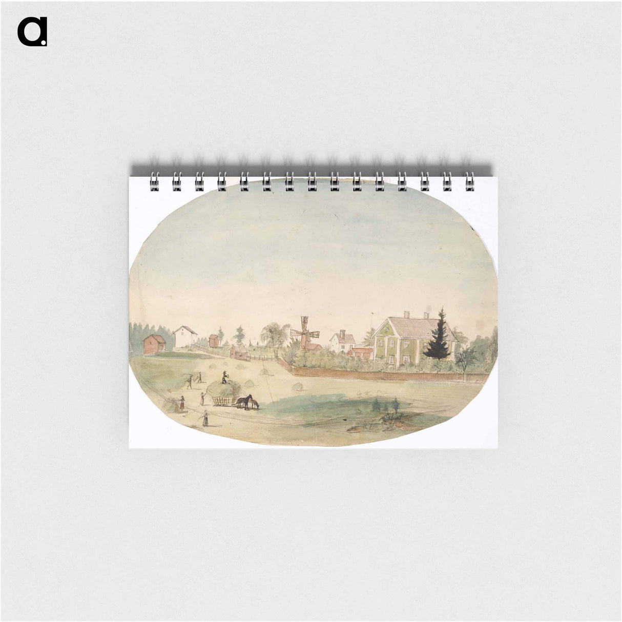 Heinäntekoa maalaistalon edustalla - アンダース エクマン Memo.