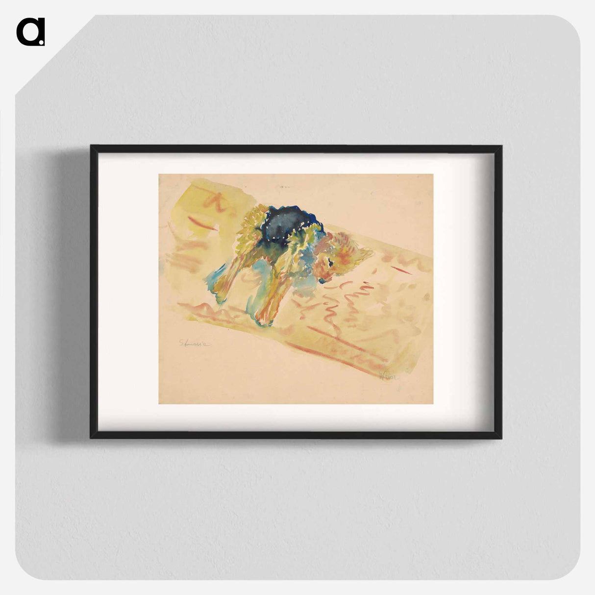 Reclining dog - アーノルド ピーター ワイズ クビンチャン Poster.