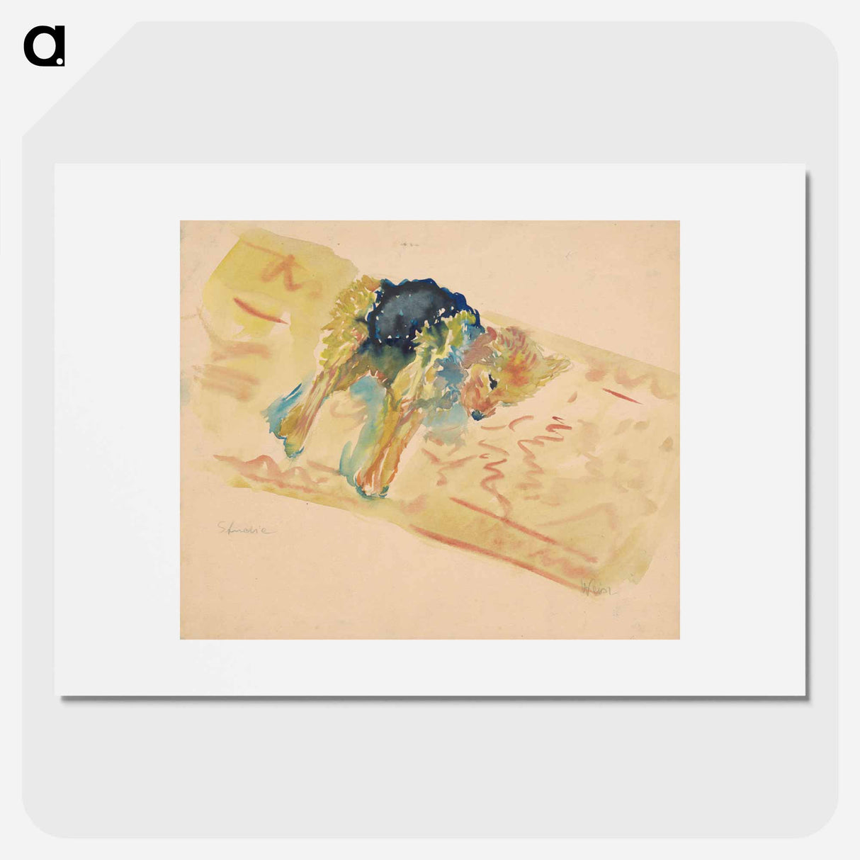 Reclining dog - アーノルド ピーター ワイズ クビンチャン Poster.