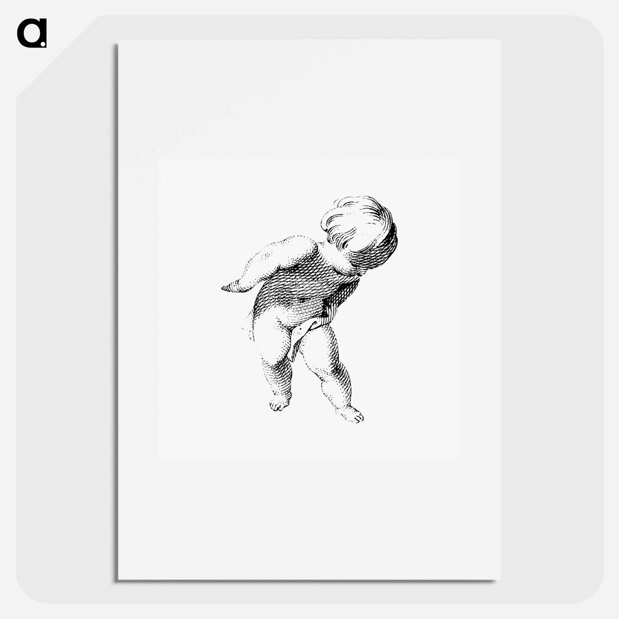 アートポスター-Cherub with Text
- コルネリス プロース ファン アムステル Poster.