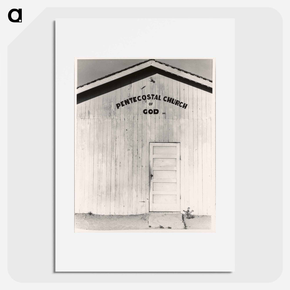 Migrants from the Southwest bring their institutions with them. Greenfield, Salinas Valley, California - Dorothea Lange Poster.