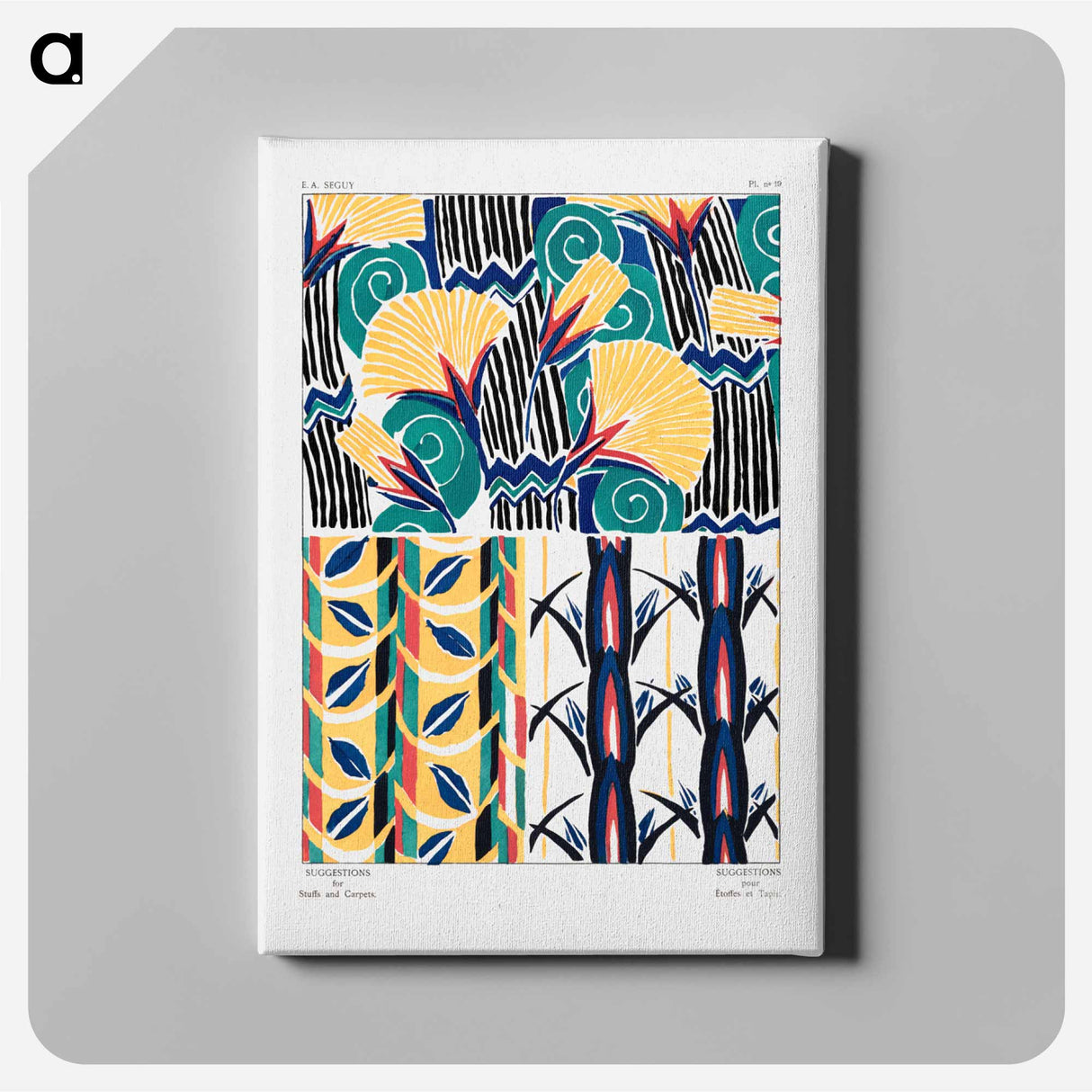 Suggestions pour étoffes et tapis: 60 motifs en couleur - E.A.セギー Canvas.