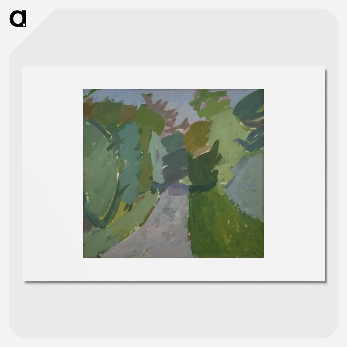 Road through forest - エドヴァルド ウェイ Poster.