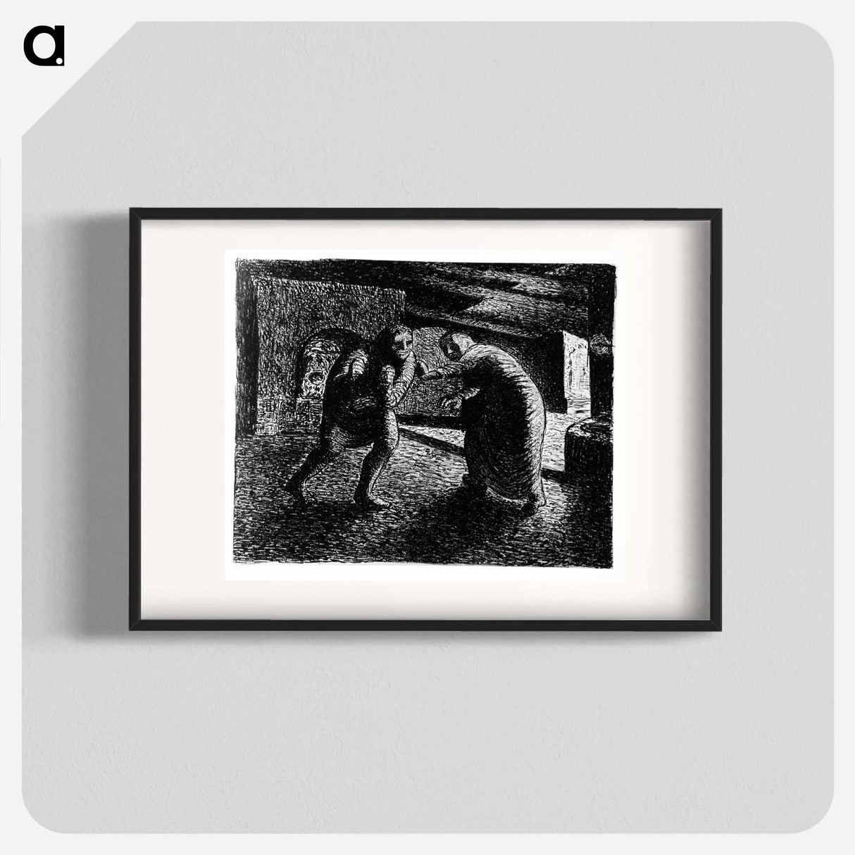 Departure and defense - エルンスト ハインリヒ バルラッハ Poster.