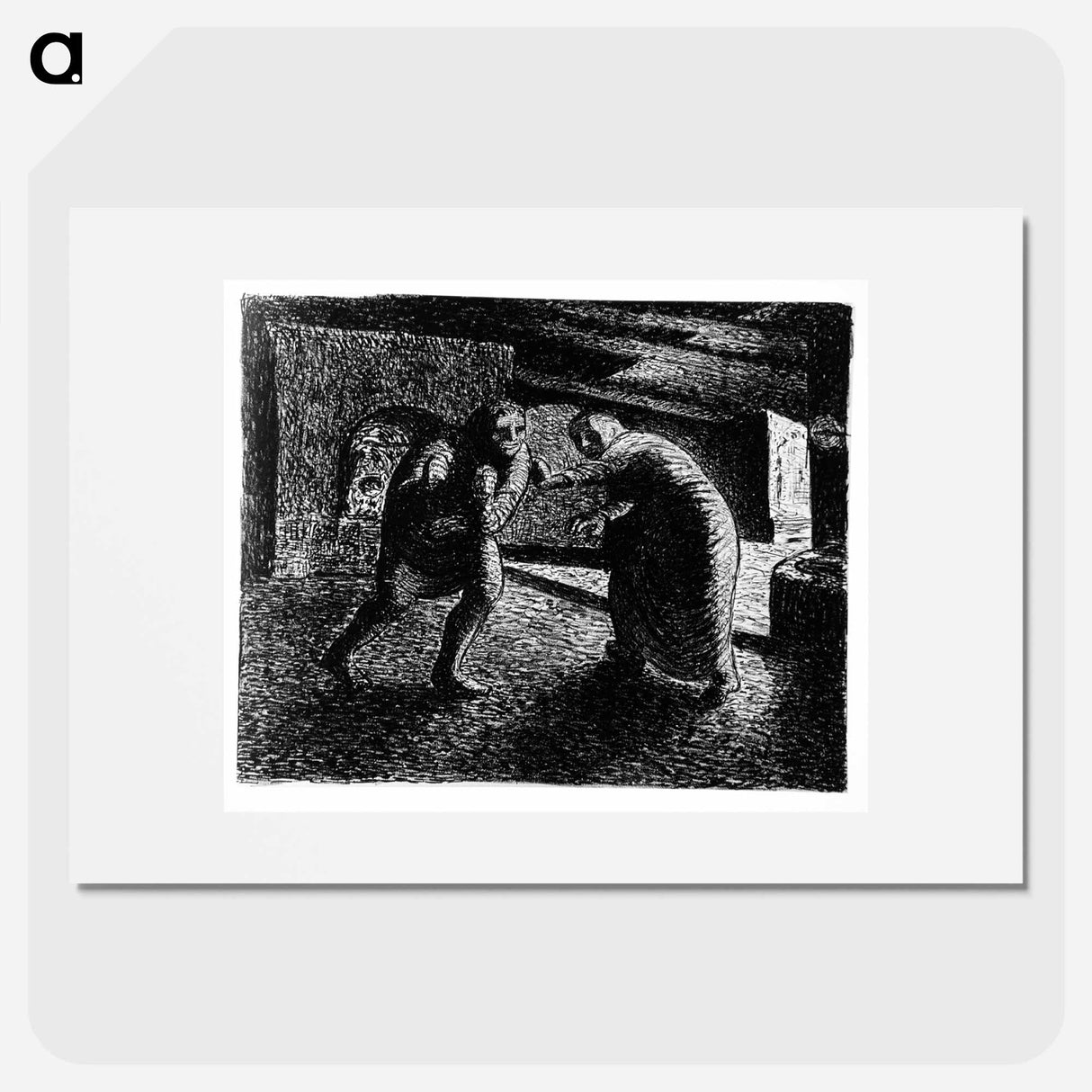 Departure and defense - エルンスト ハインリヒ バルラッハ Poster.