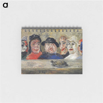 Masks Looking at a Tortoise - ジェームズ アンソール Memo.