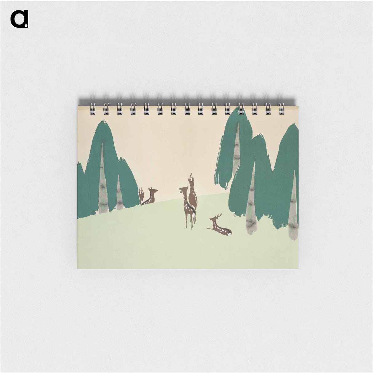 Deer from Momoyogusa–Flowers of a Hundred Generations - 神坂 雪佳 Memo.