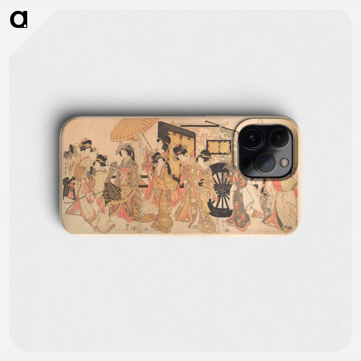 Courtesans Imitating a Court Procession - 喜多川 歌麿 Phone Case.