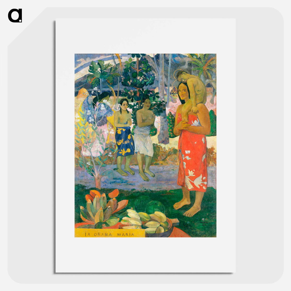 Hail Mary - ポール ゴーギャン Poster.