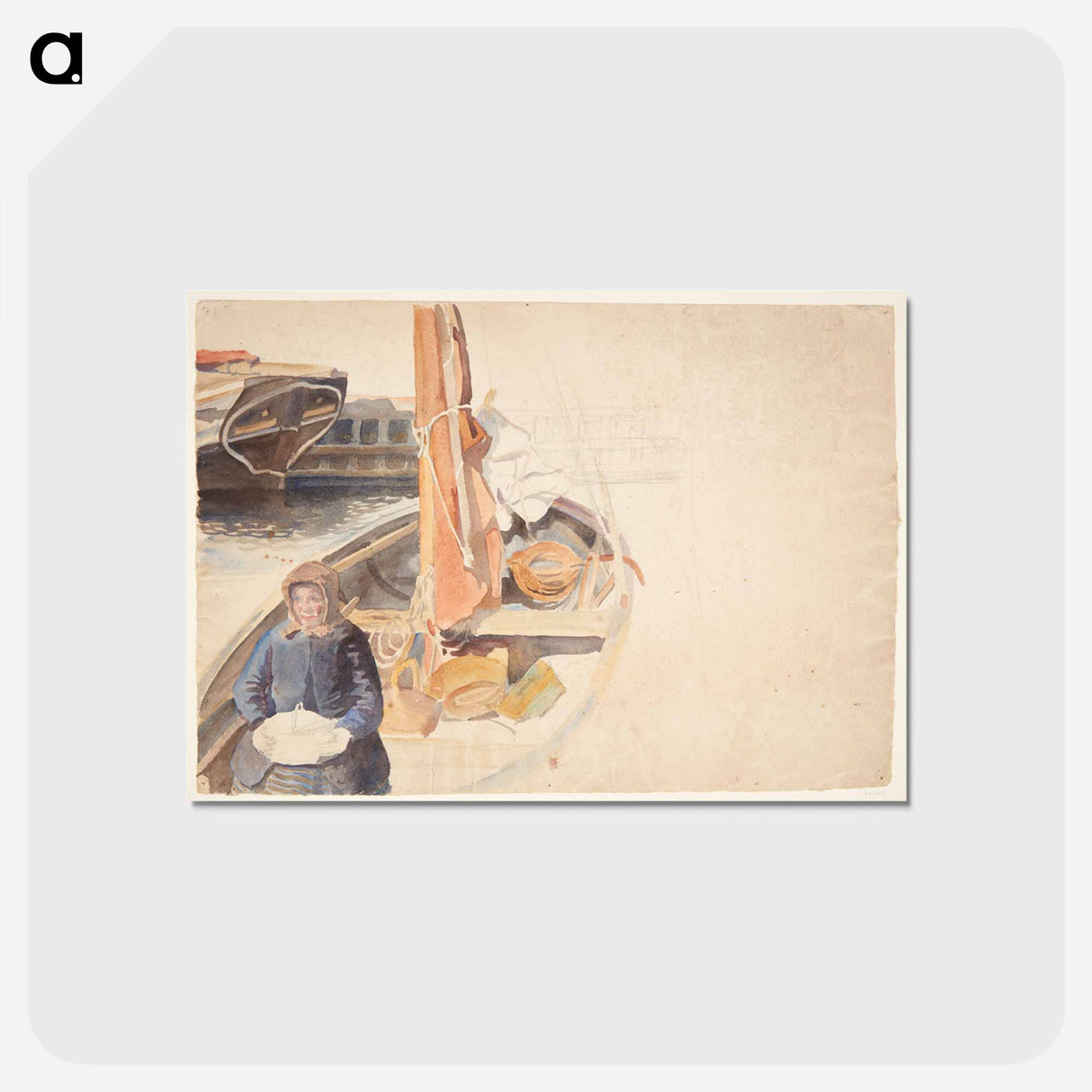 アートポストカード-From Faaborg Harbour
- ピーター ハンセン Postcard.