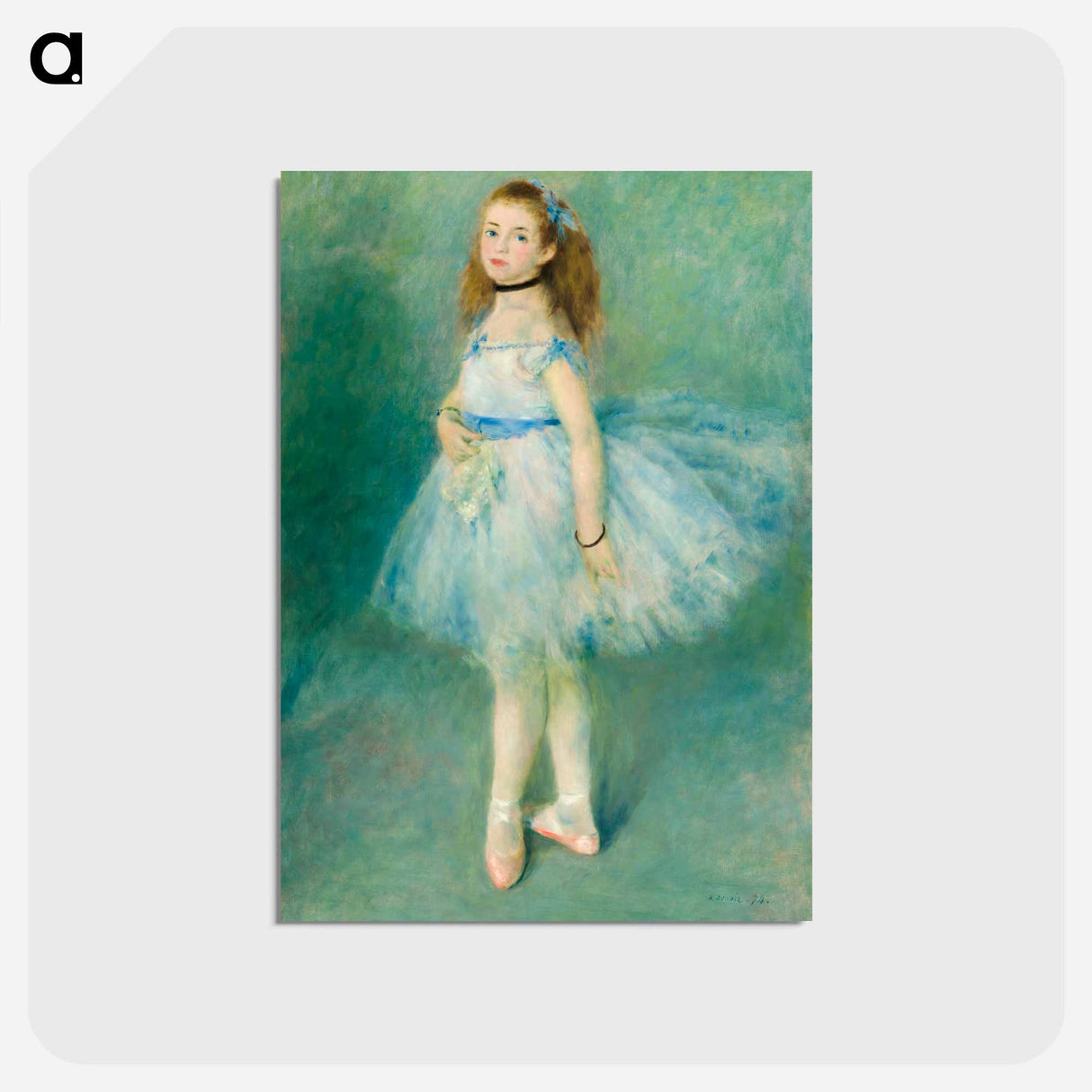 アートポストカード-The Dancer - ピエール オーギュスト ルノワール Postcard.