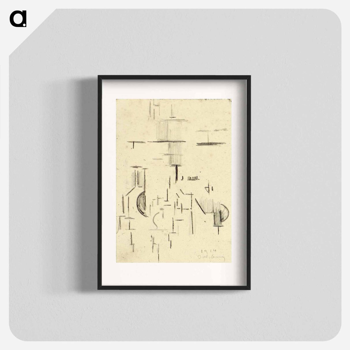 アートポスター-Abstract church - テオ ファン ドゥースブルフ Poster.