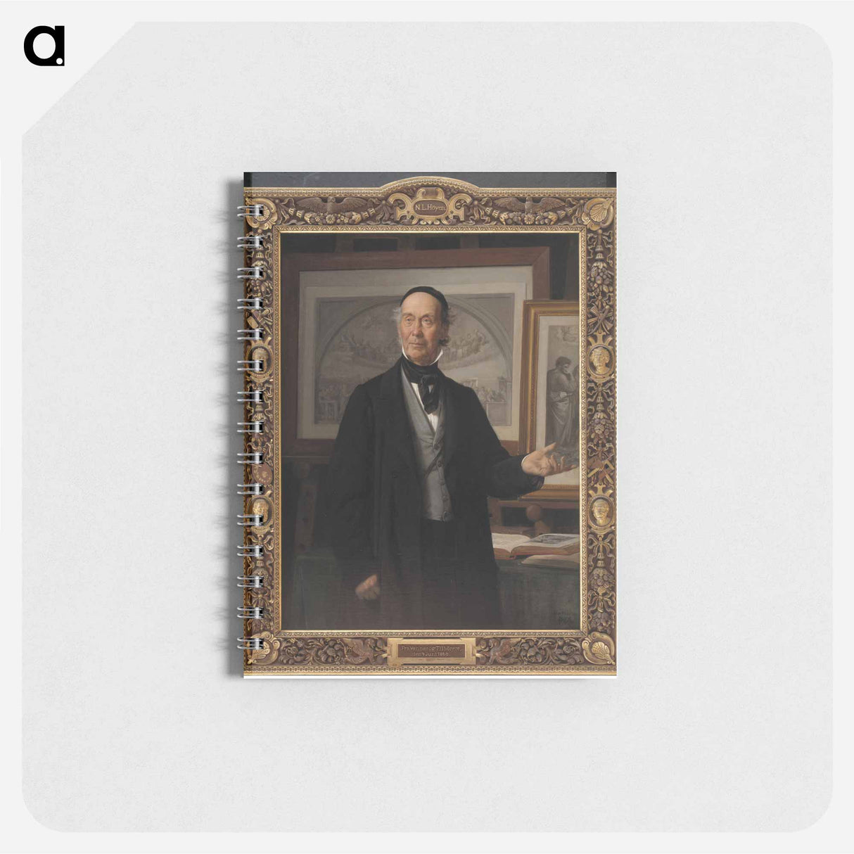 The art historian, professor N. L. Høyen - ヴィルヘルム マーストランド Memo.