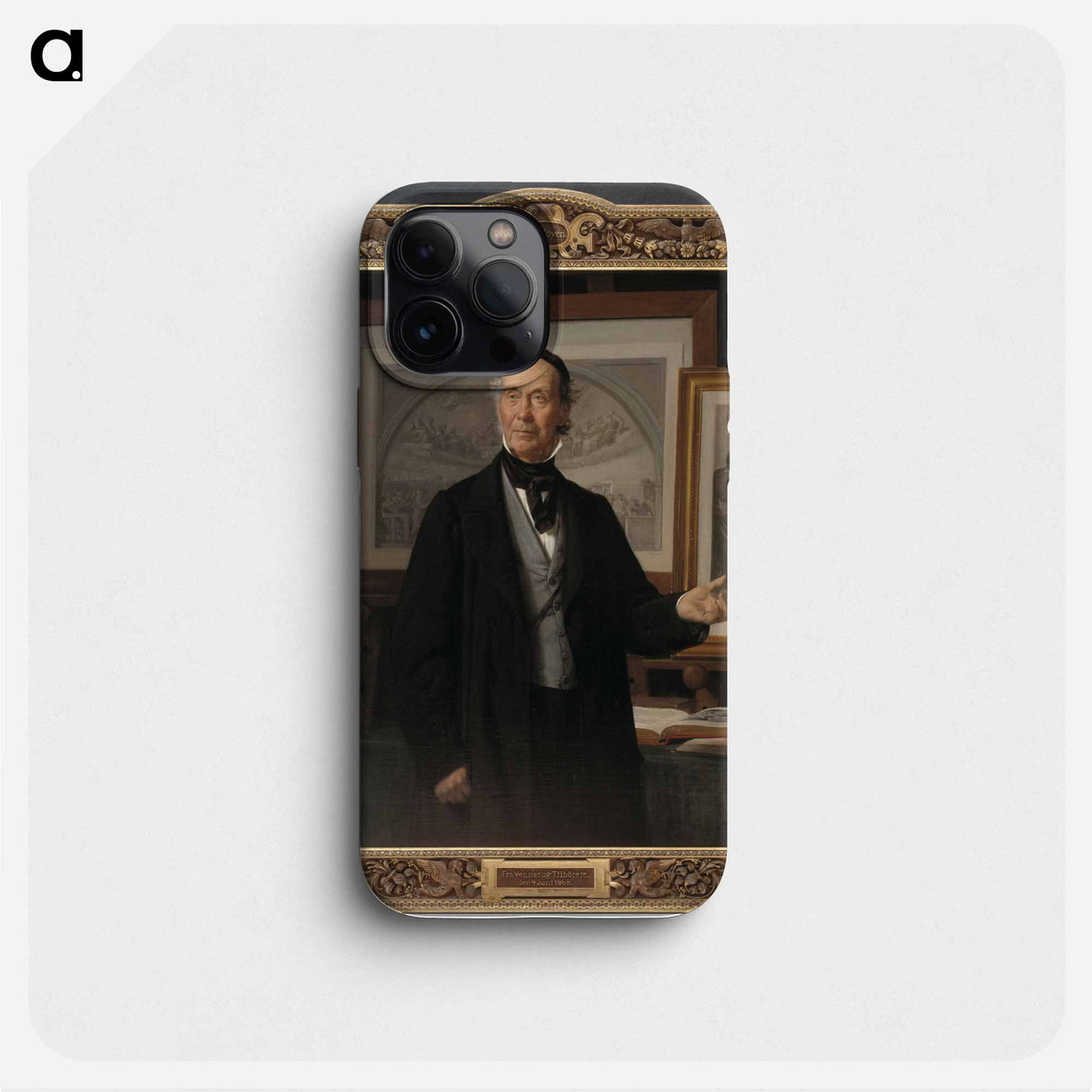 The art historian, professor NL Høyen - Vilhelm Marstrand Phone Case.